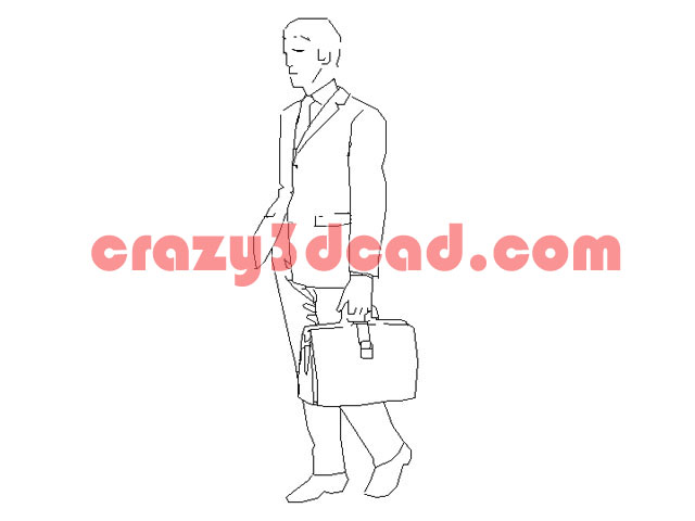 Business man CAD blocks